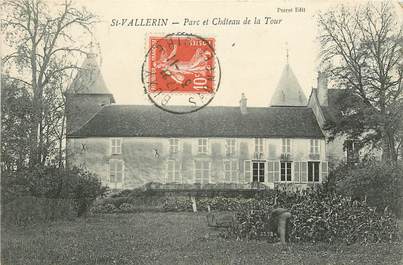 CPA FRANCE 71 "Saint Vallerin, Parc et Chateau de la Tour"