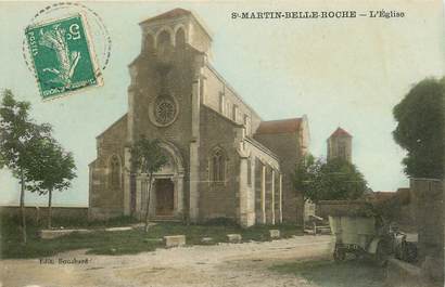 CPA FRANCE 71 "Saint Martin Belle Roche, L'Eglise"