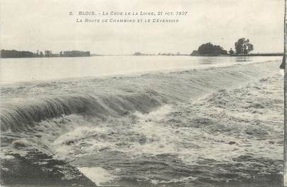 / CPA FRANCE 41 "Blois, la route de Chambord et le déversoir" / INONDATIONS 1907