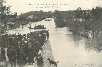 / CPA FRANCE 41 "Blois, avenue Saint Gervais" / INONDATIONS