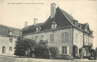 CPA FRANCE 71 "Saint Julien de Jonzy, ancien chateau de Jonzy"