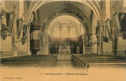 39 Jura / CPA FRANCE 39 "Gendrey, intérieur de l'église"