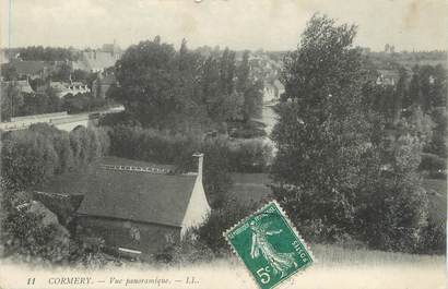 / CPA FRANCE 37 "Cormery, vue panoramique"