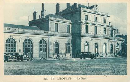 / CPA FRANCE 33 "Libourne, la gare "