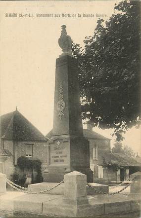 CPA FRANCE 71 "Simard, monument aux morts de la grande guerre"