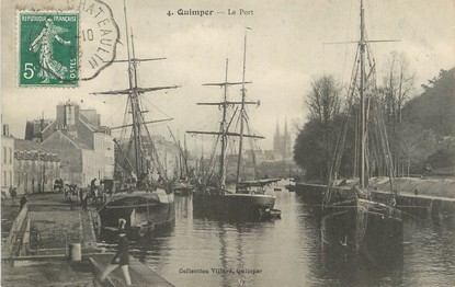 / CPA FRANCE 29 "Quimper, le port"