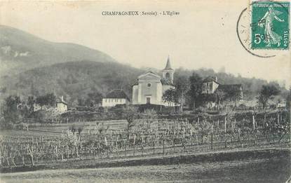 / CPA FRANCE 74 "Champagneux, l'église"