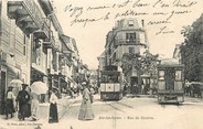 73 Savoie / CPA FRANCE 73 "Aix Les Bains, rue de Genève"  / TRAMWAY