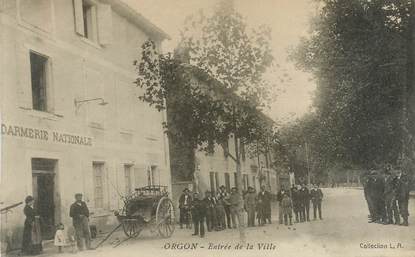 CPA FRANCE 13 "Orgon, entrée de la ville, gendarmerie nationale"