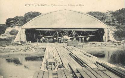 CPA FRANCE 13 "Istres aviation, hydro avion sur l'Etang de Berre"