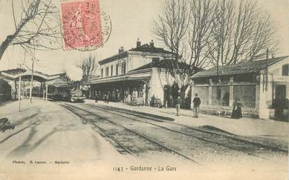 CPA FRANCE 13 "Gardanne, la gare" / TRAIN