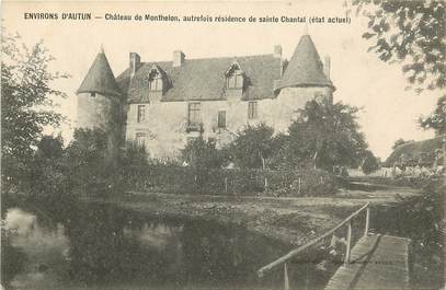 CPA FRANCE 71  "Environs d'Autun, Chateau de Monthelon, autrefois résidence de Sainte Chantal"