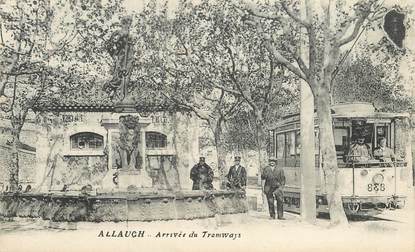 CPA FRANCE 13  "Allauch, arrivée du Tramway"