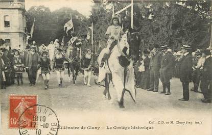 CPA FRANCE 71  "Cluny, le Millénaire, le Cortège historique"
