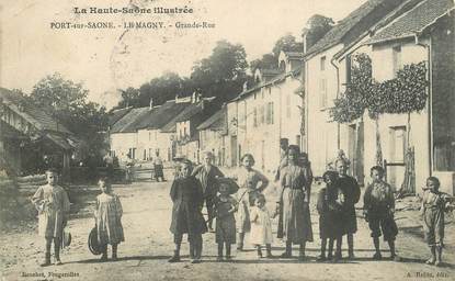 CPA FRANCE 70 "Port sur saone, Le Magny, la grande rue"