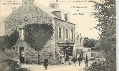 CPA FRANCE 50 "Ronthon, restaurant Febvrier, A la renommée du Bon Café"