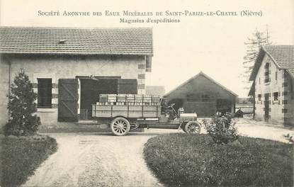 CPA FRANCE 58 "Saint Parize le CHatel, Eaux minérales" / AUTOMOBILE