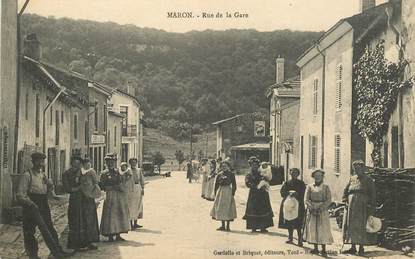 CPA FRANCE 54 "Maron, rue de la gare"