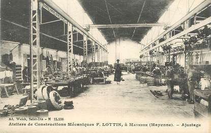 CPA FRANCE 53 "Mayenne, Ateliers de constructions mécaniques F. Lottin"