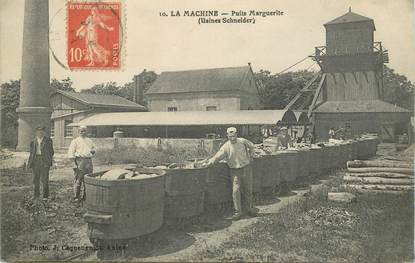 CPA FRANCE 58 "La Machine, puits Marguerite, les Usines Schneider"
