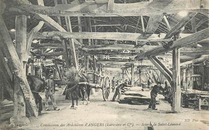 CPA FRANCE 49 "Commission des ardoisières d'Angers, scierie de Saint Léonard"
