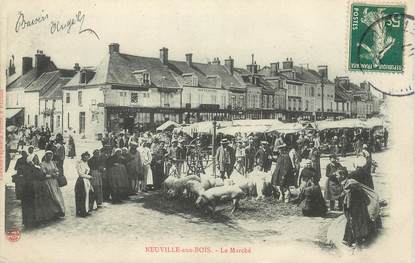 CPA FRANCE 45 "Neuville aux Bois, le marché"