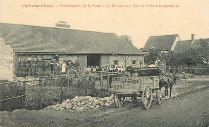 CPA FRANCE 51 "Villenard Voisy, vendangeoir de la Maison A. Sommesous Fils de Fère Champenoise"