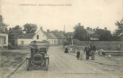 CPA FRANCE 60 "Tricot, entrée du bourg par la route de Méry"