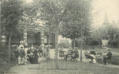 CPA FRANCE 60 "Vieux Moulin, Café hotel Restaurant Reuiller"