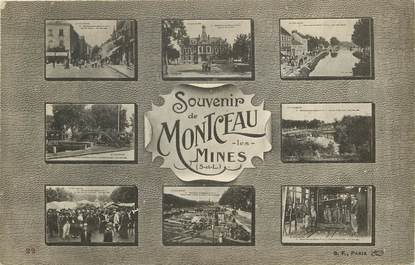 CPA FRANCE 71  "Montceau les Mines, souvenir"