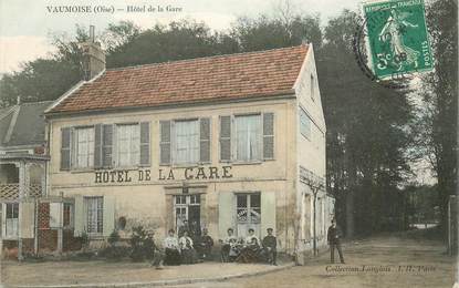 CPA FRANCE 60 "Vaumoise, Hotel de la Gare"