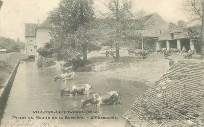 CPA FRANCE 60 "Villers Saint Paul, la Ferme du Moulin de la Barrière, l'Abreuvoir"