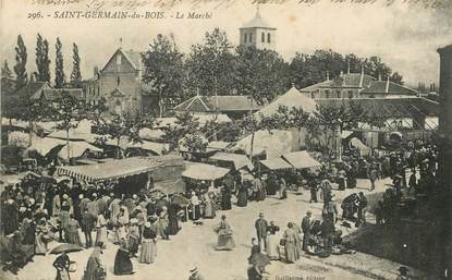 CPA FRANCE 71 "Saint Germain du Bois, le Marché"