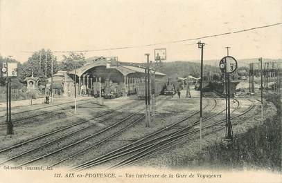 CPA FRANCE 13 "Aix en Provence, la gare" / TRAIN