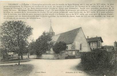 CPA FRANCE 89 "Villeroy, L'Eglise paroissiale"