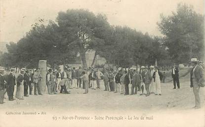 CPA FRANCE   13 "Aix en Provence, le Jeu de mail"
