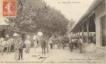 CPA FRANCE 13 "Chateaurenard,  la gare, expédition des Primeurs"