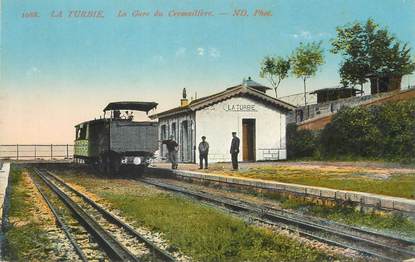 / CPA FRANCE 06 "La Turbie, la Gare du Crémaillère"