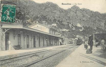 / CPA FRANCE 06 "Beaulieu, la gare"