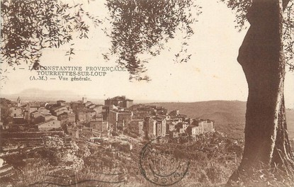 / CPA FRANCE 06 "Tourrettes sur Loup, vue générale"