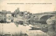 89 Yonne CPA FRANCE 89 "Villeneuve sur Yonne, le pont vue prise de la rive gauche, en aval"