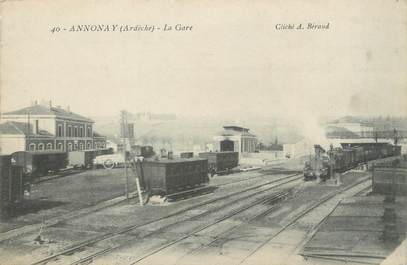 / CPA FRANCE 07 "Annonay, la gare "