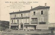 07 Ardeche / CPA FRANCE 07 "Vals Les Bains, hôtel de la gare"