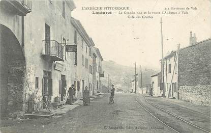 / CPA FRANCE 07 "Lautaret, la grande rue et la route d'Aubenas à Vals"