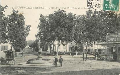/ CPA FRANCE 03 "Saint Pourçain sur Sioule, place des Halles "