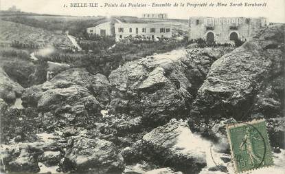 / CPA FRANCE 56 "Belle Ile, pointe des Poulains"