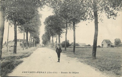 / CPA FRANCE 21 "Chevigny Fenay, route de Dijon"
