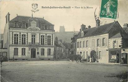 CPA FRANCE 89 "Saint Julien du Sault, Place de la mairie"