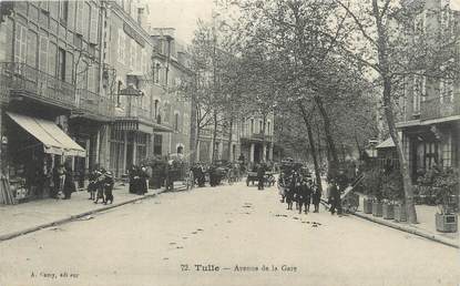 / CPA FRANCE 19 "Tulle, avenue de la gare"