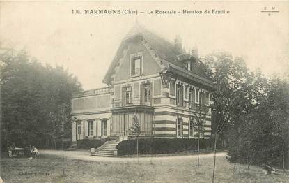 / CPA FRANCE 18 "Marmagne, la roseraie, pension de famille"